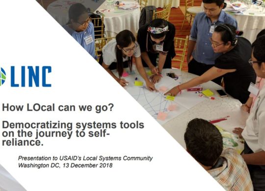 Click this image to view LINC's December 13, 2018 presentation to USAID's Local Systems Community.